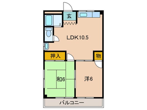 グリ－ンハイムの物件間取画像